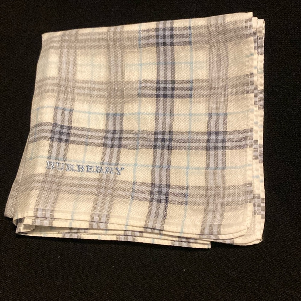 Burberry Handkerchief Blue and White